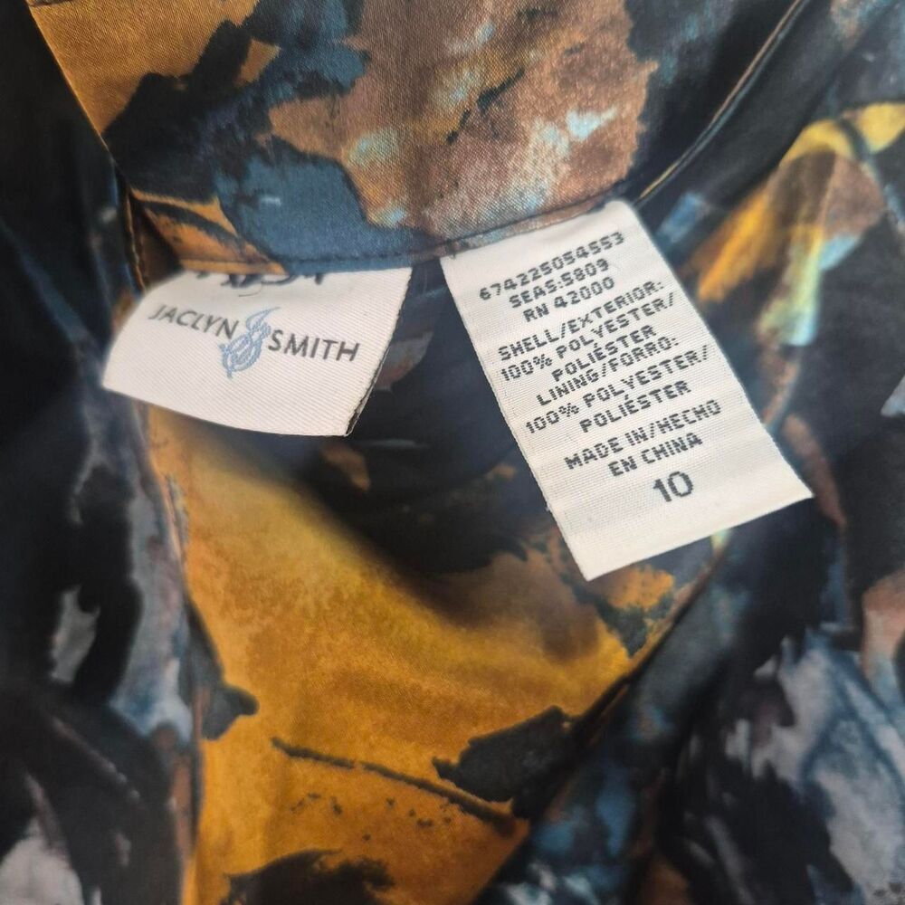 Jaclyn Smith Jacquard Print Midi Skirt Y2K Size 10 - Picture 3 of 3